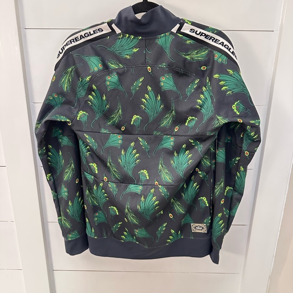 NIKE S Nigeria Super Eagles Soccer 2020-2021 green men super rare track jacket - Picture 3 of 14